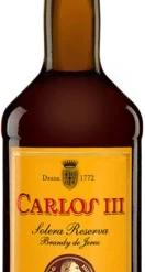 Brandy »Carlos III« Solera Reserva - 0,7 L.